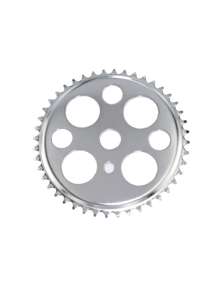 Lucky 7 Steel Chainring 1/2 X 1/8 44t Chrome.